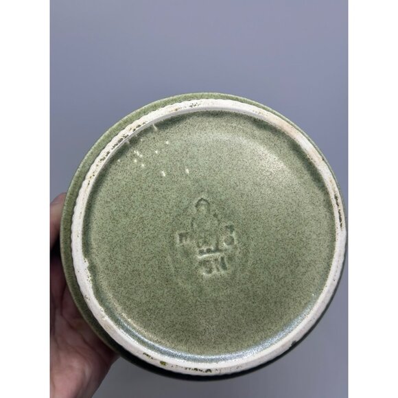 VTG Pfaltzgraff Nordic Soup Cereal 5.75"x2.25" Edge Ribbed Base Avocado Green - Picture 3 of 6